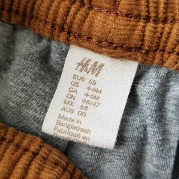 H&M Corduroy Lined Baby Pants - Picture 9 of 9